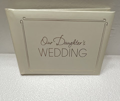 Hallmark Our Daughter’s Wedding Slip-In Spiral Photo Album 4×6 Ivory
