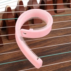 Universal Pink Silicone Guzheng Mute Belt for Guzheng String Sound Dampening