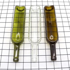 1Pcs Green Glass Wine Bottle Planter with Stand,Multi-use Glass Vase 1pcs-green