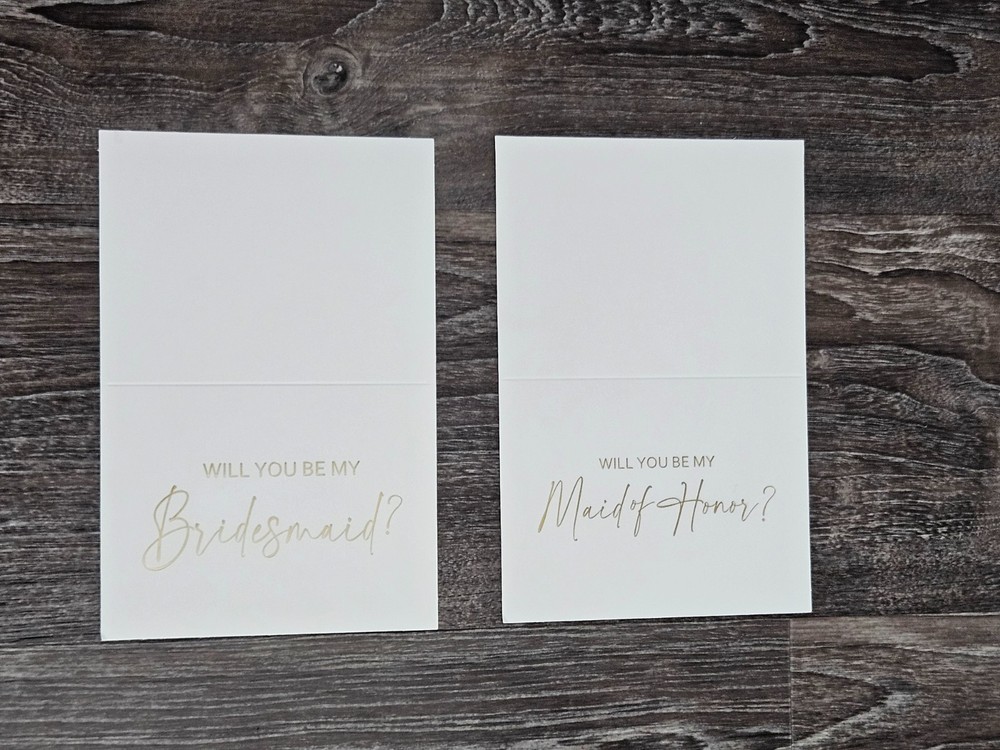 Bridal Party Boxes with Backup Cards – 2 MOH, 3 Bridesmaids