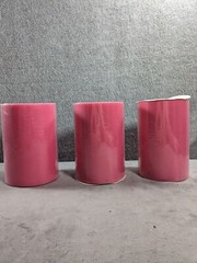 Lot Of 3 Tulle 6” X 100 Yards Each Fabric Roll Pink Nylon Tulle Spool