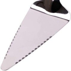 Versatile Dessert Slicer – Stainless Steel Pie Server with Black Steel Handle