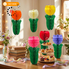 Pedel Tulip Honeycomb Centerpieces 8 inches,