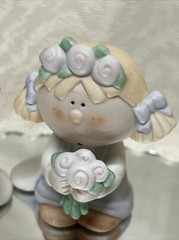 Bumpkins Bisque Porcelain Bride & Groom Figurines Fabrizio George Cake Toppers