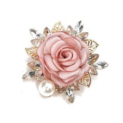 Elegant Rose Flower Brooch Pin for Women Men Wedding Party Gentleman’s Essent…
