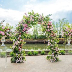 Garden Arbor Wedding Arch Outdoor Indoor Lightweight Bridal Party Easy Assemble