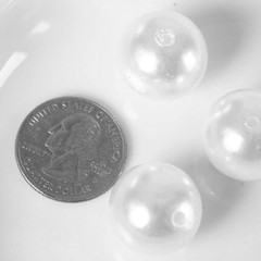 20 mm White Large FAUX PEARL BEADS Wedding Party Crafts Decorations VASE FILLERS
