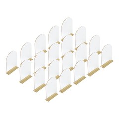20 Pcs Wedding Table Numbers, Acrylic Table Number with Stands 1-20 Printed