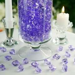 300 Lavender Crystal Like ICE CUBES Wedding Party Tabletop CENTERPIECES Filler