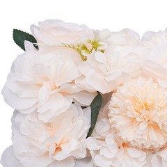 6* Dining Table Flower Centerpieces Silk Champagne Rose Flower Arrangement Deco
