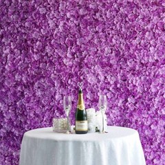 4 Purple Hydrangea Flowers Mat Wall Backdrop Panels Wedding Party Decorations