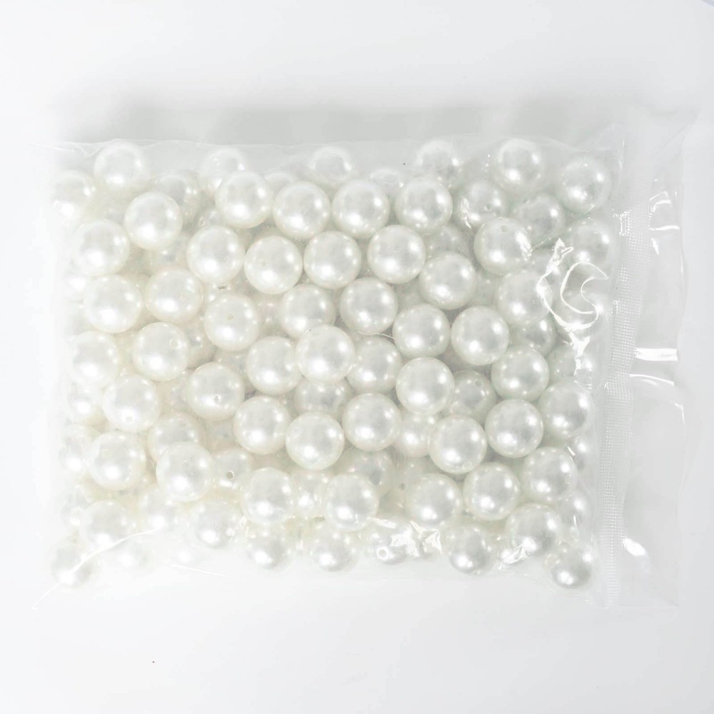 20 mm White Large FAUX PEARL BEADS Wedding Party Crafts Decorations VASE FILLERS