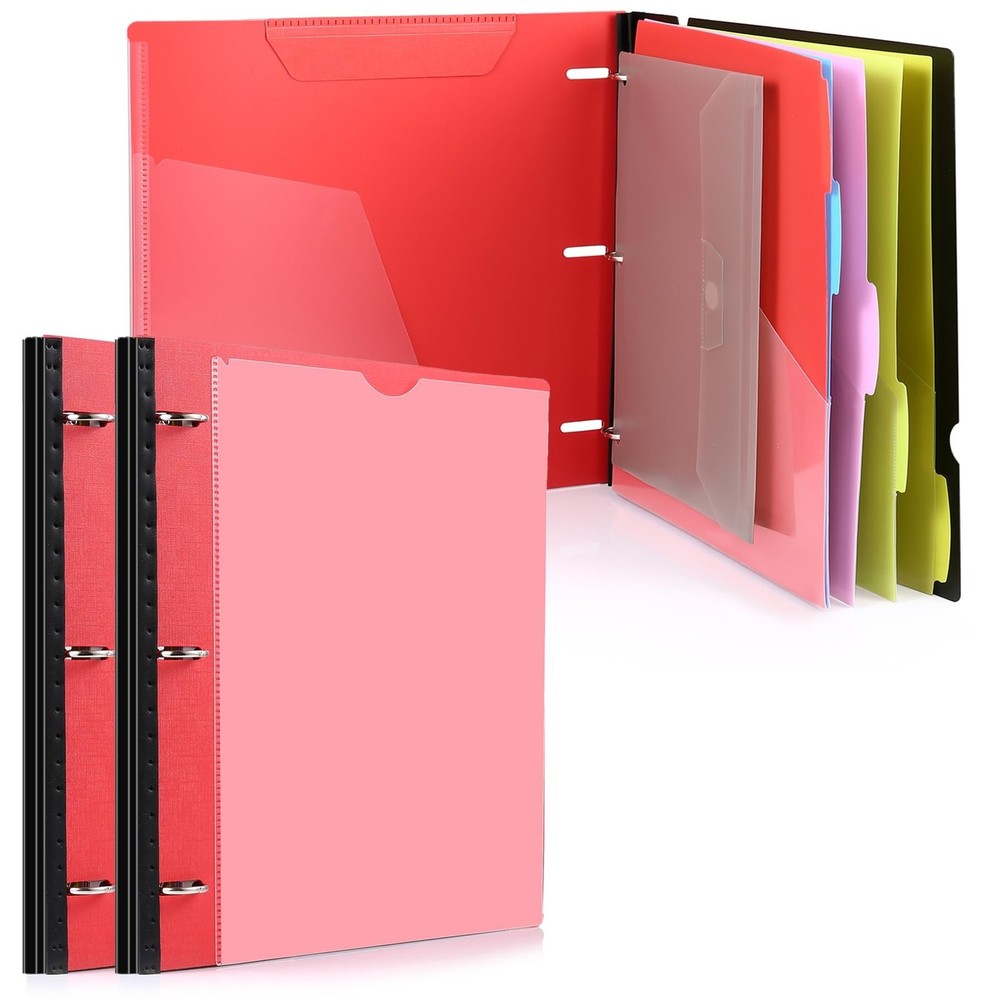 WOT I Telescoping Project Organizer 2-Pack, Refillable Binder with Dividers a…