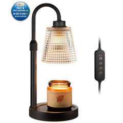 Adjustable Candle Warmer Lamp with Timer | Dimmable Wax Melt Warmer for Home