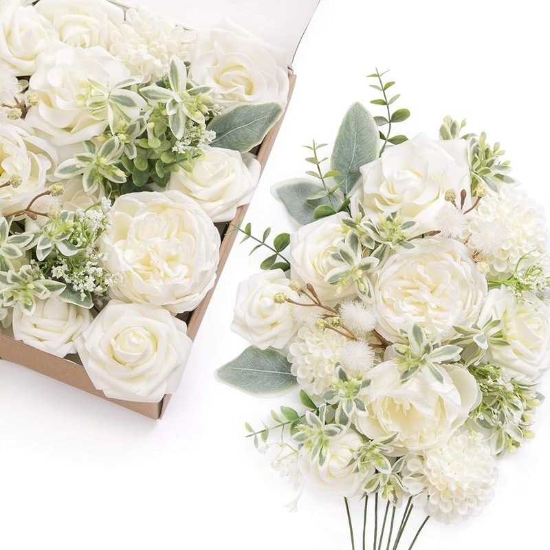 Handmade Foam Flower Arrangement DIY Wedding Decor Centerpieces Bouquet Kit New