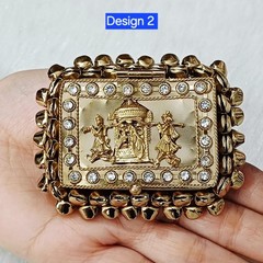 Sindoor box,Kumkum box,Rajwadi Kankavati,Sindoor Daani with Ghunghroo