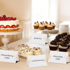 50Pcs Place Cards for Table Setting, 4.49×3.54 Inches Name Cards for Table Setti