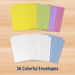 Designer Papers Birthday Greeting Card Assortment with Organizer Box (36 Card…