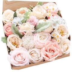 Blush Cream Artificial Flowers Fake Roses Peonies Dahlia Whisper Blush Cream