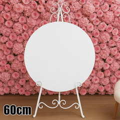 Blank Round Acrylic Sign Board Wedding Engagement Clear White Black Frost Gold