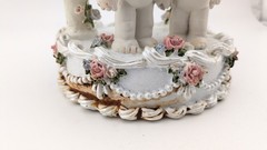 Vintage Dreamsicles Wedding Cake Topper Pastel Floral ‘Kristin’