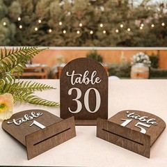 Wedding Table Numbers 1-30, Wooden Table Numbers For Wedding Reception