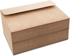 A7 Brown Self Seal Envelopes, 100 Pack, 5X7 Inches(True 5.25 X 7.25 In.), Kraft