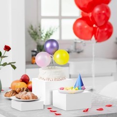 Buffet Stand Acrylic, 6» x 7» x 8» Food Display Boxes Set of 3,…