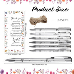 30 Sets Bridal Shower Favors for Guests Wedding Pens Bulk with Thank You Cards B