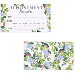 Paper Junkie Appointment Reminder Cards – 200 Pack, 3.5 x 2 inches, green