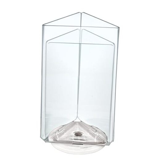 193730-WHT 5.5×8.5 Three-Sided Revolving Sign and Menu Holder – Vertical