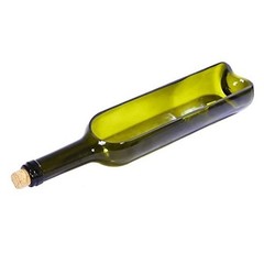 1Pcs Green Glass Wine Bottle Planter with Stand,Multi-use Glass Vase 1pcs-green