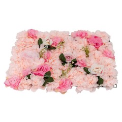 20 Pieces Flower Wall Panel Artificial Floral Backdrop Wall Decoration Backdrop