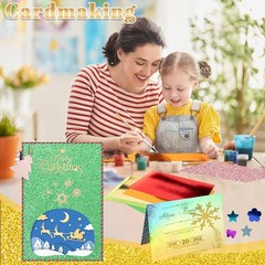 108 Pack Metallic Glitter Cardstock 8 inches x 12 inches,