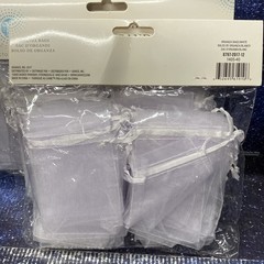 3 Pack – Organza White Bags 36 Pieces for Wedding, Jewelry, Gift, Sachets, Candy