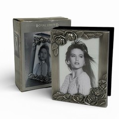 Vtg Royal Limited «Silver» Photo Rose Mini Album NIB Holds 80 4×6 #21546