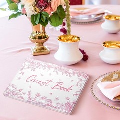 Wedding Guest Book 7 x 9 Inches Reception W/ Pen Set Elegant Guest Book Bridal