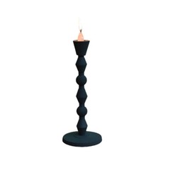Handmade Aluminum Geometric Forest Green Set Of One Pillar Candle Holder BBH