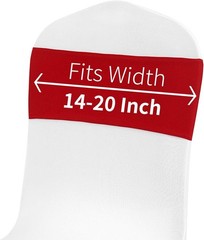 Transformative 50-Pack Red Spandex Chair Sashes with Buckle for Celebrations
