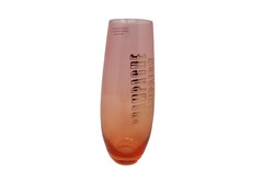 Slant Collections Champagne Campaign Glass Stemless Flute 10oz for Wedding/Party