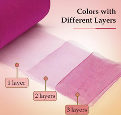 24 Colors Tulle Rolls 6” by 10 Yards(30 Feet) Rainbow Tulle Fabric Ribbon for DI