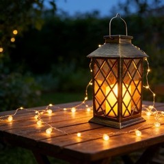 Solar Lanterns Outdoor Hanging Garden Lantern Waterproof LED Flickering 1