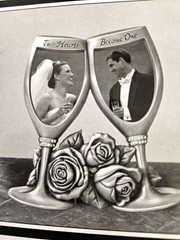 Metal Picture Frame for Wedding Ceremonies, Gift. New in gift box!
