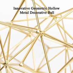Metal Geometric Table Top Decor, 3D Metal Geometric Sculpture, Gold Abstract …