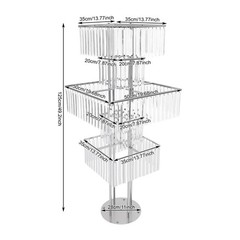 5-Tier Flower Stand for Wedding Party Events, Flower Vase Stand for Centerpieces