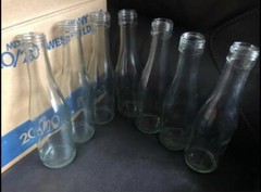 Clear Glass Bottles 187 ml Case of 24 Party Wedding Shower Favors Crafts NIB