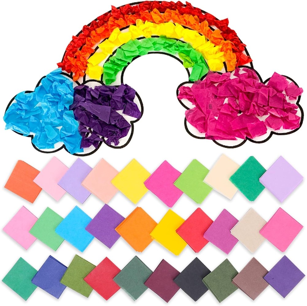 Tissue 1 Inch, berry, kiwi, navy, red, green, blue, black, white, and/or gray