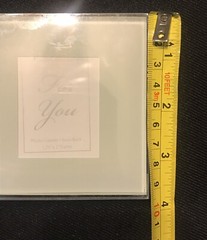 2 x Kate Aspen Forever Glass Photo Pics Coasters 4” x 4” Wedding Gift NEW