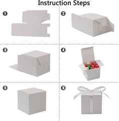 Versatile 60PCS White Gift Boxes 3x3x3 Inches – Perfect for Any Celebration