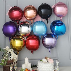 12-Inch wide 4D Round Orbz Mylar Foil Balloons Wedding Decorations Supplies Sale